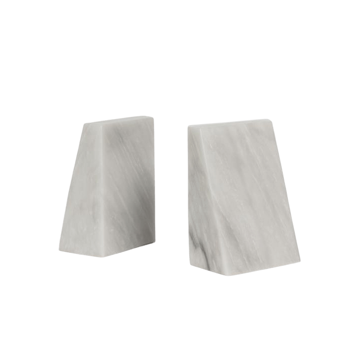 MARBLE BOOKEND HOLDER (NATURAL)